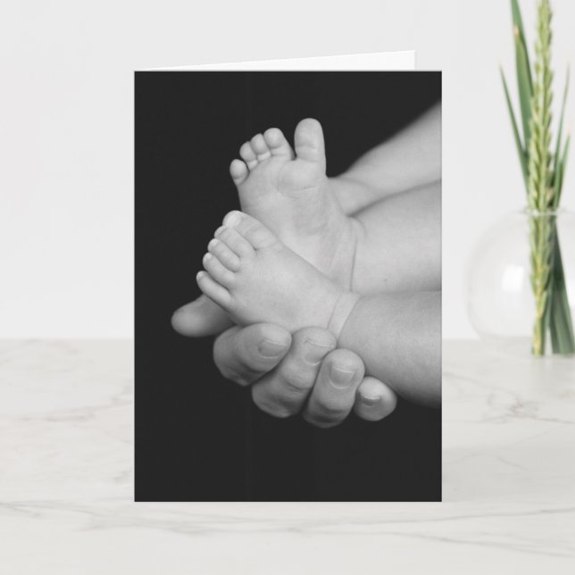 B&W Babys-matningskort Kort (Framsida)