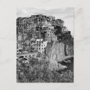 B&W Cinque Terre Vykort