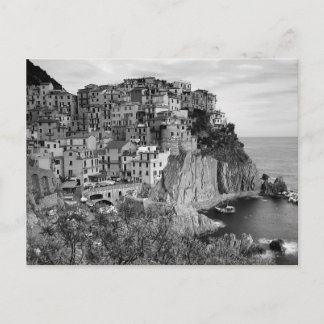 B&W Cinque Terre Vykort