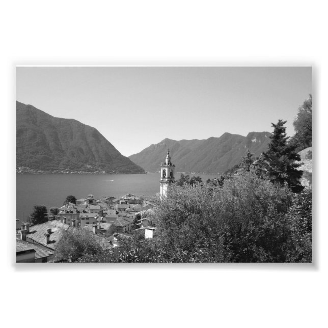 B&W Como Sjö Fototryck (Framsidan)