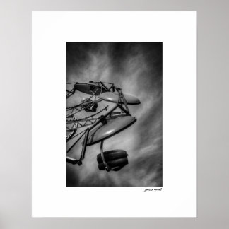 B&W County Fair-rittfototryck Poster