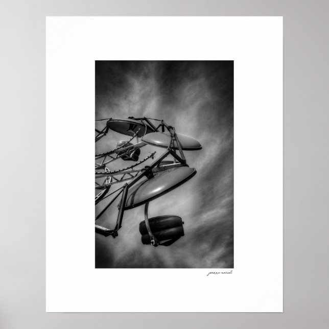 B&W County Fair-rittfototryck Poster (Framsidan)