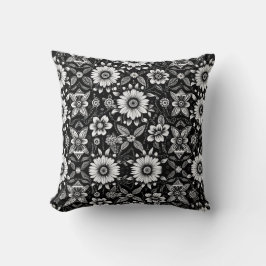 B&W Daisy Dos  Kudde