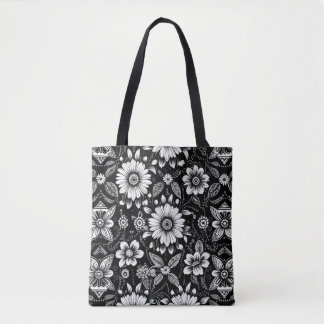 B&W Daisy Dos  Tygkasse