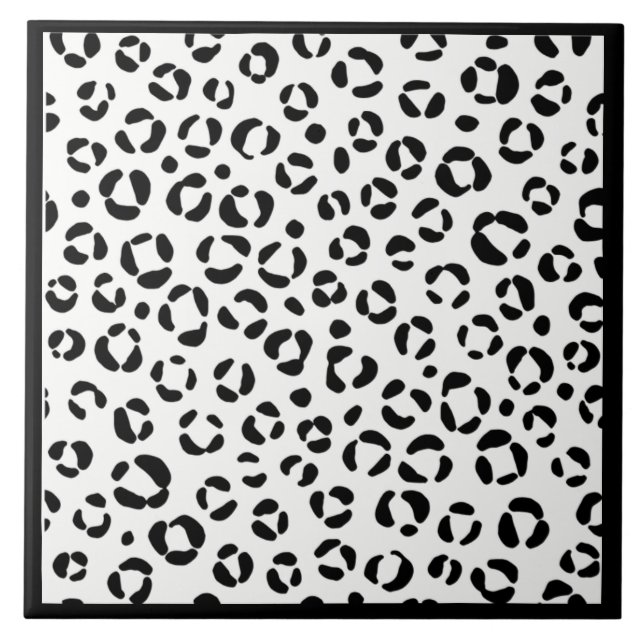 B&W Djurutskrift Sherpa Blanket Kakelplatta (Framsidan)