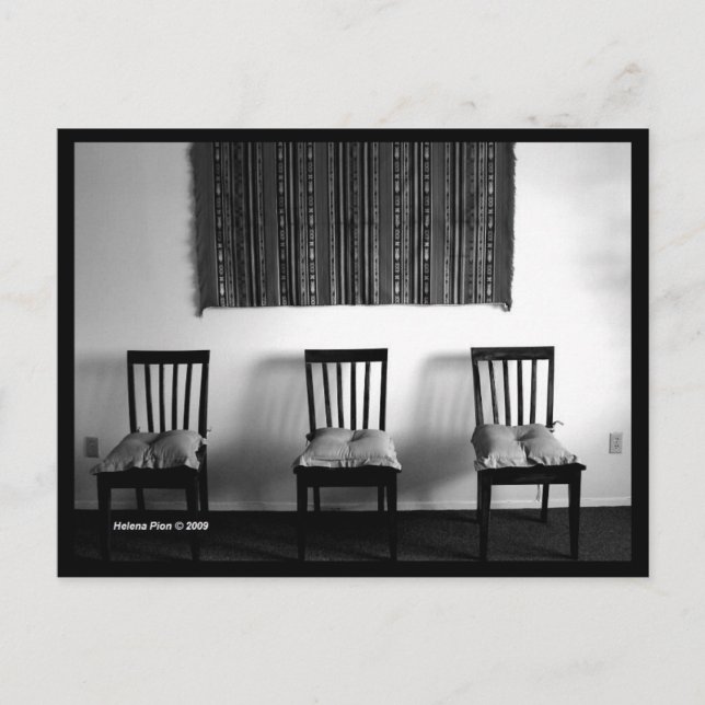 B&W femte dimensionens vykort (Framsida)