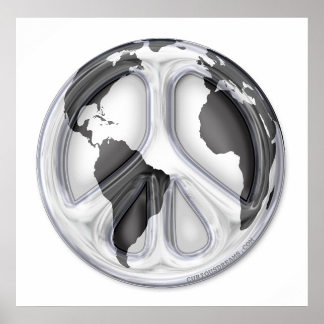 B&W-fredstecken Poster (Framsidan)