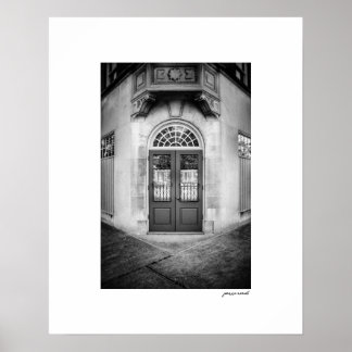 B&W hörn ingång affisch tryck