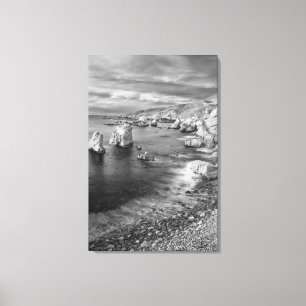 B&W kustlinje, Kalifornien Canvastryck