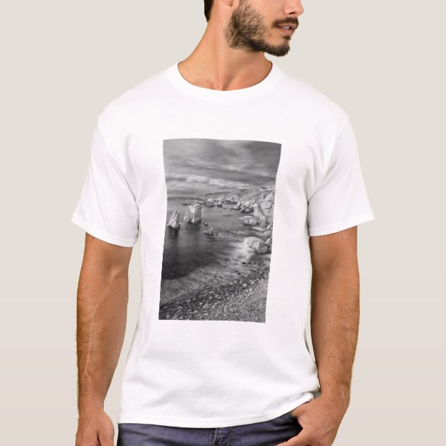 B&W kustlinje, Kalifornien Tee (Framsida)
