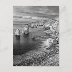 B&W kustlinje, Kalifornien Vykort