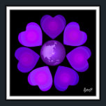 B&W Lila Hjärtat Poster<br><div class="desc">💜 som mitt eget hjärta: Lila hjärtan som slår mellan sju Fantastisk globala konstnärer från Sydkorea (som bildar en mycket berömd K-pop Band) och deras armé av Fläkt runt hela Lila World 💜 Här är BLACK- och/eller WHITE-samlingen: varandras två färg av sinnestillstånd: ljus eller skugga.</div>