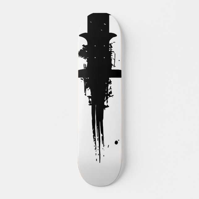 B&W MINI SKATEBOARD BRÄDA 18,7 CM (Framsida)