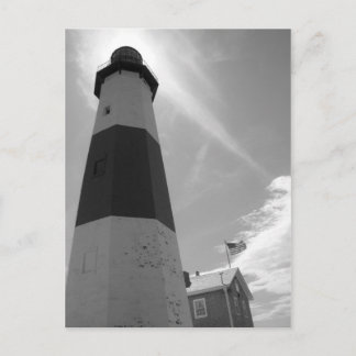 B&W - Montauk-fyr - vykort
