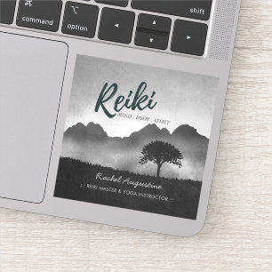 B&W Natural Reiki Master Yoga Mediation-instruktör Klistermärken