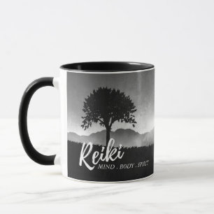 B&W Natural Reiki Master Yoga Mediation-instruktör Mugg