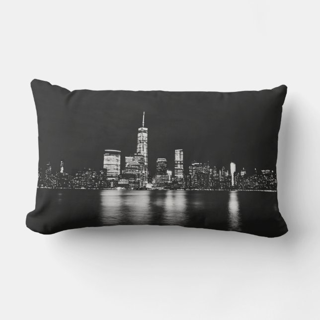 B&W New York-ländrullstolpe Lumbarkudde (Framsida)