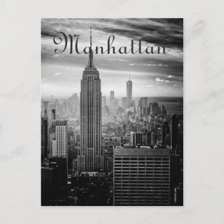 B&W New York-stad Vykort