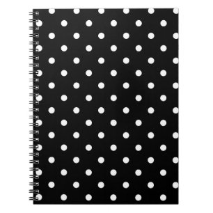 B&W-polkadoter Anteckningsbok