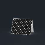 B&W-polkadoter Kort<br><div class="desc">B&W-polkadoter</div>