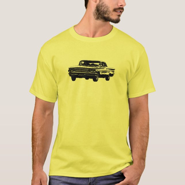 B&W Pontiac 1960 beklär beskådar T Shirt (Framsida)