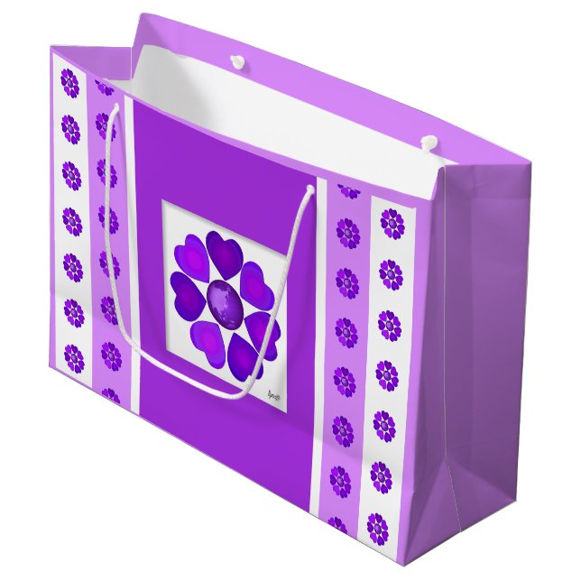 B&W Purple Hearts Slår (Framsidan Vinklad)