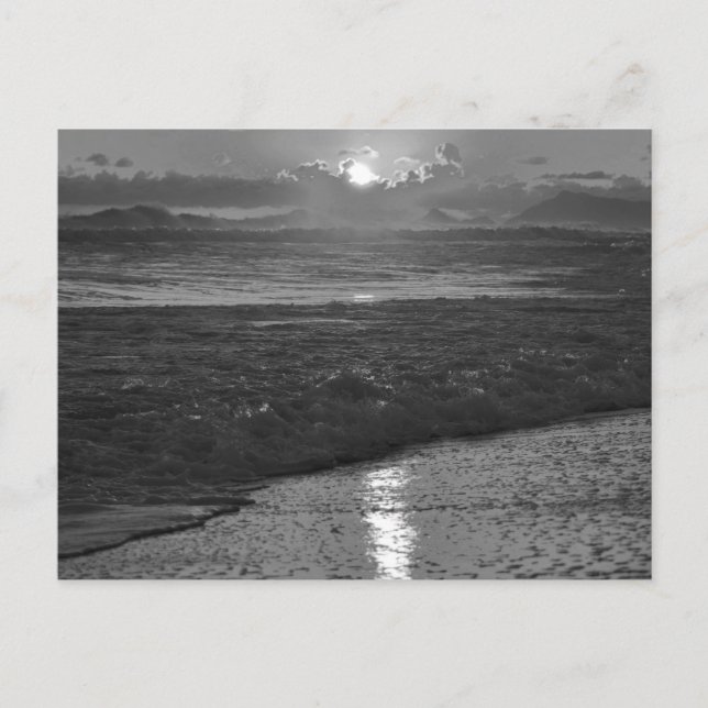 B&W Rio de Janeiro-stranden Vykort (Framsida)