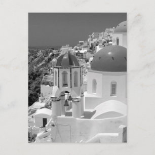 B&W Santorini 2 Vykort