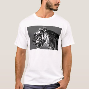 B&W Siberisk tiger T Shirt