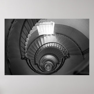 B&W Spiral Poster
