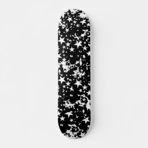 B&W Star Graffiti Skateboard Bräda 21,5 Cm