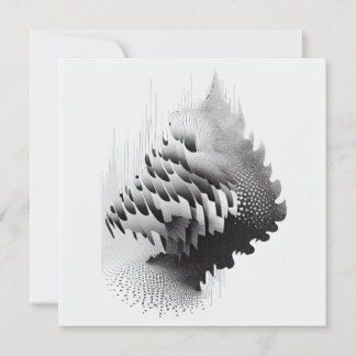 B&W-Träd-kort för Surreal optisk Abstrakt
