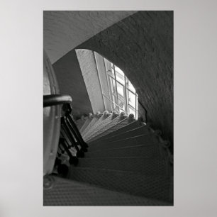 B&W Trappor Poster