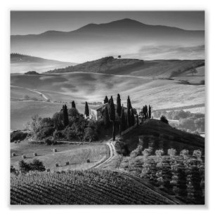 B&W Tuscany Fototryck