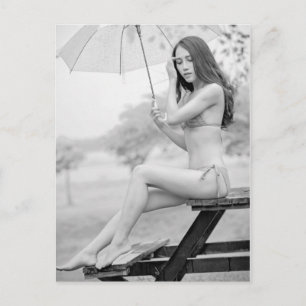 B&W Vacker biokini-fotovykort Vykort