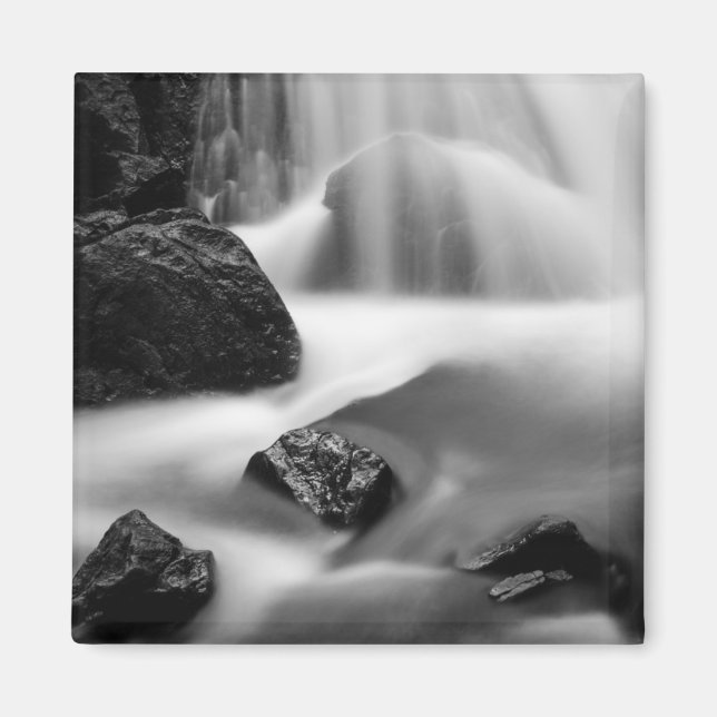 B&W vattenfall, Kalifornien Magnet (Framsidan)