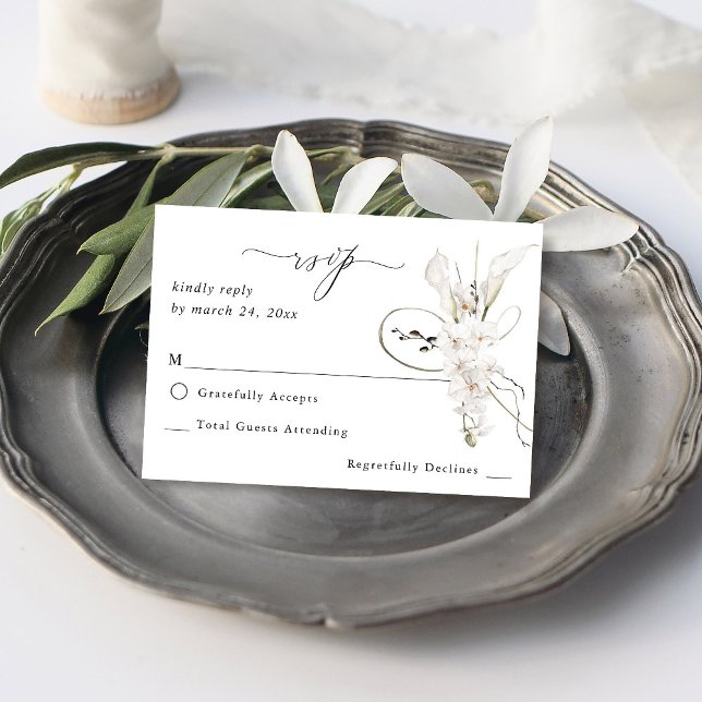 B&W Vit Blommigt på OSA av måltid (Skapare uppladdad)