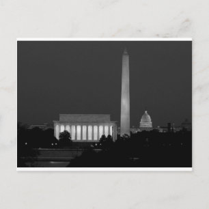 B&W Washington DC 3 Vykort