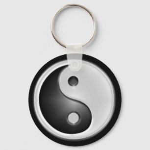B&W Yin&Yang Nyckelring