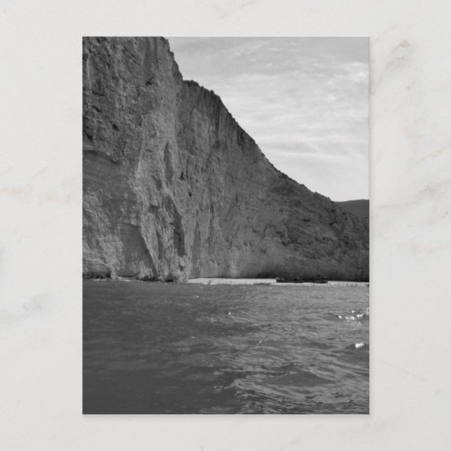 B&W Zakynthos Island 4 Vykort (Framsida)