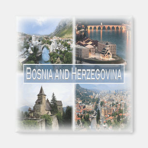 BA0011 Europe, Bosnien och Hercegovina, Frankrike Magnet