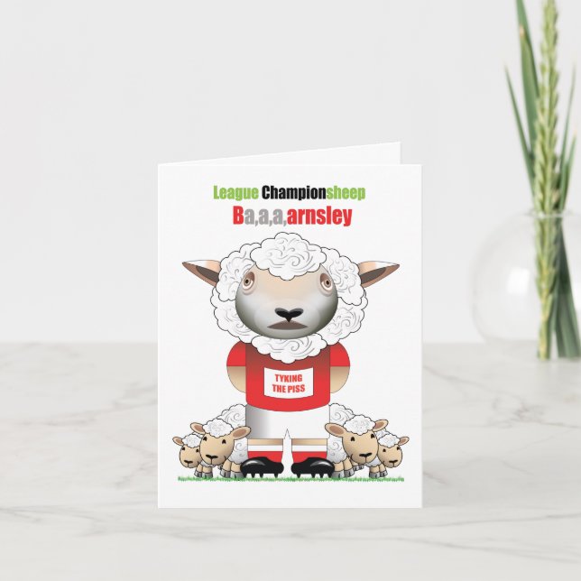 Ba,a,a,arnsley (Barnsley) Roligt Fotbollskort Kort (Framsida)