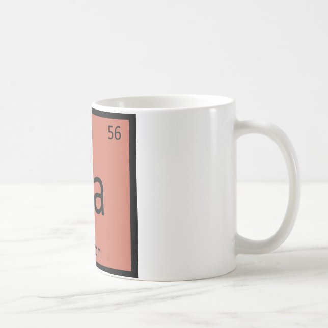 Ba - Bacon Frukost Kemi Periodiska Systemet Kaffemugg (Höger)