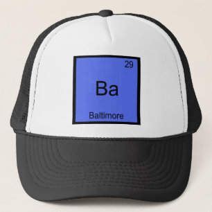 Ba - Baltimore City Chemistry Element Symbol T-shi Truckerkeps