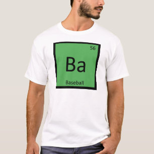 Ba - Baseball Sports Chemistry Periodic Bord Tröja