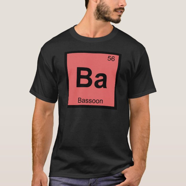 Ba - Bastiaan Music Chemistry Periodic Bord Symbol Tröja (Framsida)