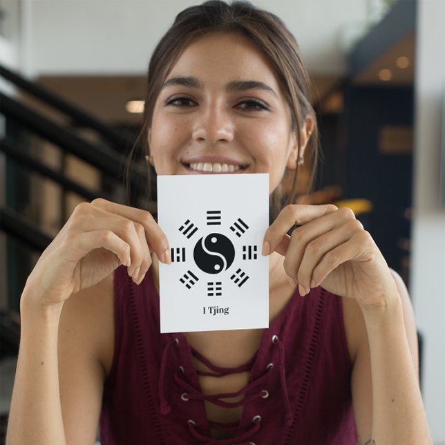 Ba Gua, 8 trigram, yin yang anpassade Vykort (Skapare uppladdad)