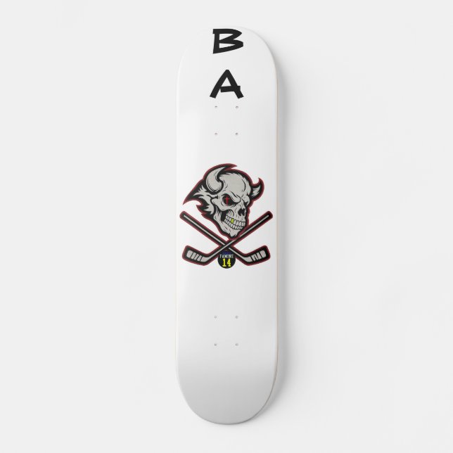 BA KOR BONES MINI SKATEBOARD BRÄDA 18,5 CM (Framsida)