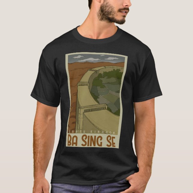 Ba Sing Se Travel Poster T Shirt (Framsida)