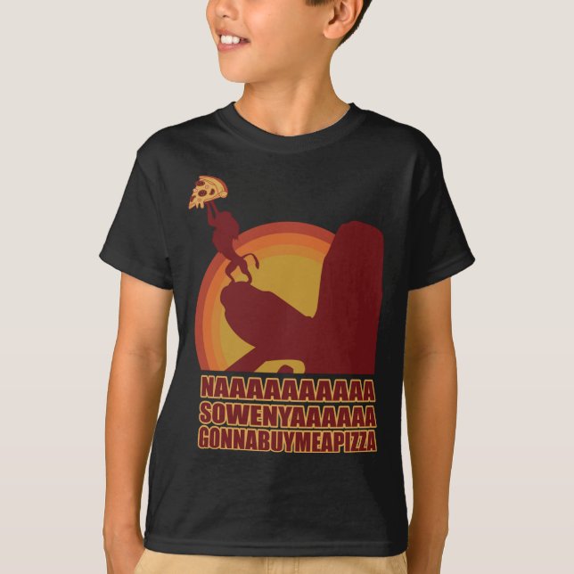 Ba Sowenya Gonna köper mig en Pizza Kung Lejon T Shirt (Framsida)